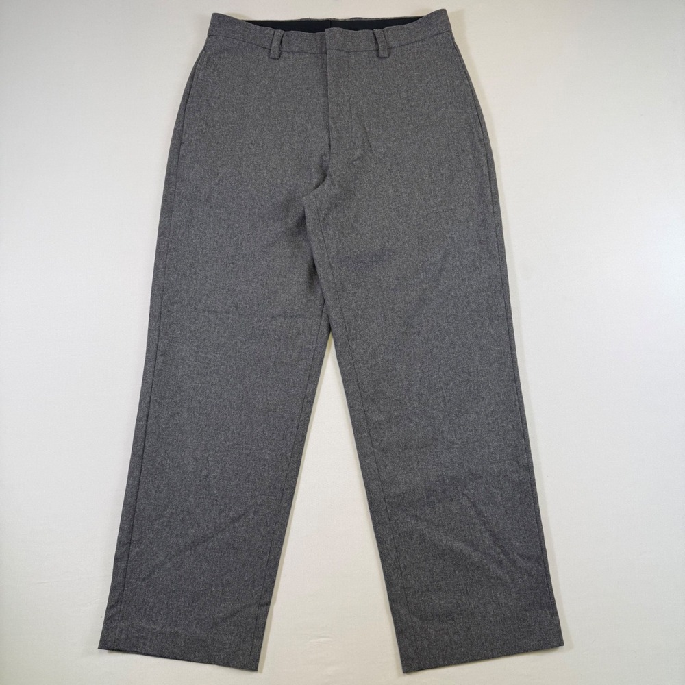 Vintage Banana Republic Emerson Wool Pants Mens 33x30 Grey Straight Leg Baggy
